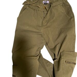 Olive Cargo Pants for Women